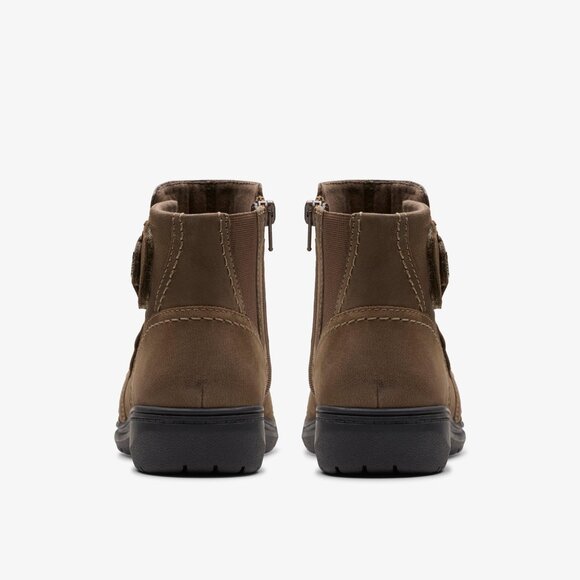 Clarks Clarks Womens Collection Carl Mushroom Nubuck Carleigh-Style - Picture 4 of 5